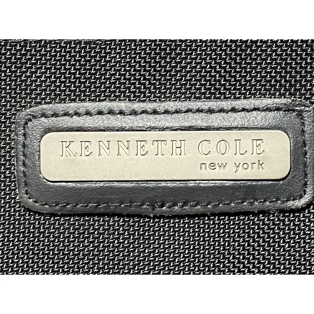 Kenneth Cole New York Briefcase Messenger Laptop Black Soft Padded Carry All